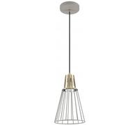 GTV Kaliope lampe suspendue 1x40 W doré-gris/cendre OS-KAL-E27-16-DEC
