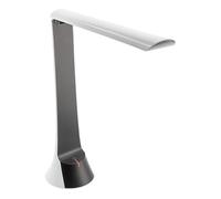 GTV Lampe de table LED FLOWER 4W 240lm 4000K noir et blanc avec batterie 1800mAh rechargeable par USB, variateur tactile Soft Start, lampe de bureau IP20 pour le bureau, la maison, la lecture
