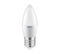 GTV Lampe LED ampoule E27 3000K blanc chaud - sans scintillement, durable - pour éclairage intérieur maison, bureau et atelier