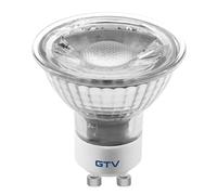 GTV Lampe LED spot GU10 6400K blanc froid, lumineuse - sans scintillement, durable - pour éclairage LED maison, bureau et atelier
