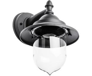 GTV Lighting Applique Murale de Jardin TOSKANA - 25 cm - Aluminium - Noir - IP 54