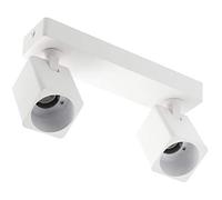 GTV lighting Applique murale RENO en aluminium, IP20, max. 20 W x 2, carrée, blanc