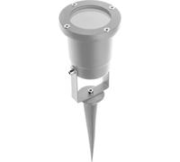 GTV lighting DIEGO Lampe d'extérieur pour éclairage de jardin, terrasse, plantes, chemins, étang | Lampe d'extérieur | Projecteur d'extérieur | Max. 35 W, étanche IP65, AC220-240 V, 50/60 Hz gris