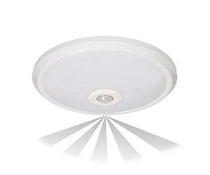 GTV lighting Plafonnier LED ITALIA OS-ITL16W-LED avec détecteur de mouvement 6 W 1200 lm IP20 AC220-240 V 50/60 Hz Angle d'éclairage 36 Blanc