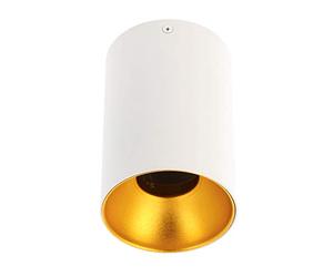 GTV lighting Plafonnier Tena - En aluminium - 96 x 140 - IP20 - GU10 - Carré - Blanc