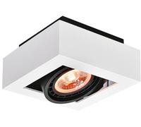 GTV Loid plafonnier 1x40 W blanc OS-LOID-GU10-00-DEC