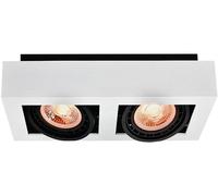 GTV Loid plafonnier 2x40 W blanc OS-LOID-2GU10-00-DEC