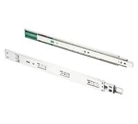 GTV Lot de 2 rails de tiroir H45-45,3 x 450 mm - En acier galvanisé robuste - Système d'abaissement automatique - Rail télescopique à billes - Charge maximale : 30 kg