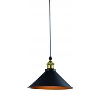 GTV Mani lampe suspendue 1x40 W noir-doré OS-MANI2-11-DEC