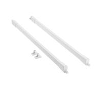 GTV MBPRO Barre longitudinale carrée, Rampe longitudinale pour tiroirs, Modern Box Pro, pour surélever en toute sécurité le tiroir, pour rails de 500 mm, couleur blanche