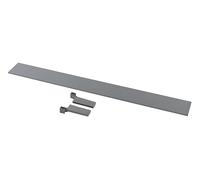 GTV Modern Box Square Organisateur de tiroir intérieur, hauteur : 146 mm, gris, avec séparateur et connecteurs en plastique et aluminium, pour systèmes de rangement dans les tiroirs