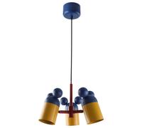 GTV Mouse lampe suspendue 3x25 W jaune-bleu marine OS-MOUS-27-DEC