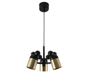 GTV Mouse lampe suspendue 3x25 W noir-doré OS-MOUS-11-DEC