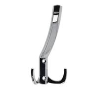 GTV Patère Murale Triple K23-D1, Crochet à 3 Têtes Design Moderne, en Alliage de Zinc, Dimensions 143 x 76 mm, Vis de Montage Incluses, Finition Chrome Brillant