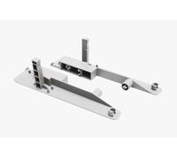 GTV PB-D-WEWSZKLC-10 Boîte de connexion moderne H210 pour mur en verre Blanc Charnières d'armoires et de meubles