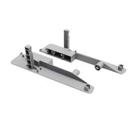 GTV PB-D-WEWSZKLC Boîte de connexion moderne H210 pour mur en verre Gris Charnières d'armoires et de meubles