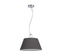 GTV - Plafonnier Kasel | Lampe suspendue Ø 40 cm de large Lampe de salon, table à manger, Lampe de salle à manger E27 monochrome 1 ampoule | Gris | CA 220-240 V, 50/60 Hz, 1 ampoule E27, max. 40 W