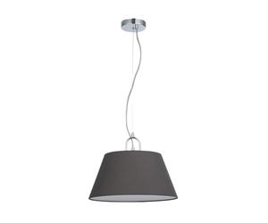 GTV - Plafonnier Kasel | Lampe suspendue Ø 40 cm de large Lampe de salon, table à manger, Lampe de salle à manger E27 monochrome 1 ampoule | Gris | CA 220-240 V, 50/60 Hz, 1 ampoule E27, max. 40 W