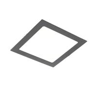 GTV Plafonnier LED Encastrable Carré MATIS PLUS, 19W 1520lm, 4000K Lumière Neutre, Angle 120, Downlight pour Plafond et Bureau, IP20, Aluminium, Finition Noire