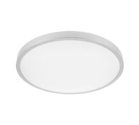GTV Plafonnier LED Rond ATOL, 32W 2560lm, IP54 Étanche, Ø400mm, 4000K Lumière Blanche Neutre, Lampe de Plafond pour Salle de Bain, Cuisine, Extérieur, Argenté