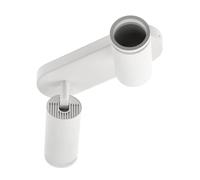 GTV Plafonnier SOLIS | orientable 2 x GU10 | Spot de plafond à 2 ampoules blanches | Spot mural rotatif pour cuisine, chambre à coucher, salon (sans ampoule)
