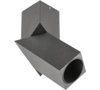 GTV Plafonnier Spot Orientable VENETO, Luminaire en Saillie Design Carré, Tête Pivotante pour Éclairage d'Accentuation, Douille GU10 max 20W, Aluminium, Noir Mat