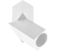 GTV Plafonnier Spot Orientable VIRGO, Design Carré Moderne pour Ampoule GU10, Max 20W, Corps en Aluminium, Luminaire de Surface pour Salon et Couloir, Blanc Mat