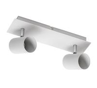GTV - Plafonnier Veneto | Éclairage moderne pour bureaux, appartements et chambres | Plafonnier | 2 x GU10 | Rond | Blanc