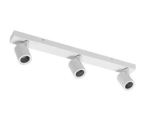 GTV - Plafonnier Venetto | Éclairage moderne pour bureaux, appartements et pièces | Plafonniers | 3 ampoules GU10 | Rond | Blanc | IP20