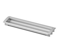 GTV Poignée de Meuble Encastrable UA-326, Entraxe 160 mm, Longueur 172 mm, Design Affleurant pour Tiroir et Porte Coulissante, en Aluminium Anodisé, Finition Aluminium