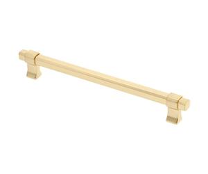 GTV - Poignée de meuble Imperial | Poignées de meubles | Longueur 22,6 cm | Distance entre les trous 19,2 cm | ZnAl | Or brossé