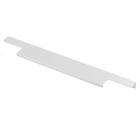 GTV Poignée de meuble LIND en aluminium anodisé - Distance de perçage : 224 mm - Longueur : 496 mm - Largeur : 18 mm - Poignée profilée de bord pour cuisines, armoires, tiroirs, accessoires de meubles
