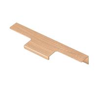 GTV Poignée de meuble LIND or brossé anodisé espacement de 128 mm de diamètre, longueur de 150 mm, barre de poignée de 18 mm de large, poignée profilée de bord pour cuisines, armoires, tiroirs