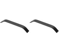 GTV Poignée de Meuble Moderne 337, Entraxe 224 mm, Longueur 244 mm, en Aluminium avec Finition Anodisée, Design Minimaliste pour Cuisine et Tiroir, Couleur Noir Mat (Lot de 2)