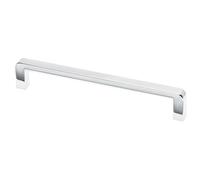 GTV Poignée de Meuble Moderne BAGIO, Entraxe 320 mm, Longueur 328 mm, Poignée de Tiroir Rectangulaire en Alliage de Zinc, Finition Chromé Poli pour Cuisine et Placard
