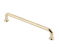 GTV - Poignée de meuble Nord | Poignées de meubles | Longueur 14,6 cm | Distance entre les trous 12,8 cm | ZnAl | Or brillant