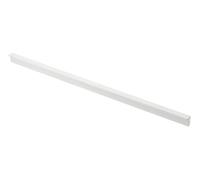 GTV Poignée de meuble PILLAR en aluminium blanc mat, mince et élégante, pour meubles hauts, polyvalente, 360 x 18,5 x 10,7 mm, avec vis, moderne et fonctionnelle