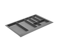 GTV Range-couverts pour tiroirs d'armoire de cuisine Anthracite 740 x 472 mm