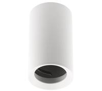 GTV - Spot de surface Plafonnier Spot GU10 Rond Aluminium Blanc Lampe de plafond Éclairage intérieur Applique en saillie Downlight Luminaire moderne pour la maison