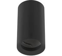 GTV - Spot de surface Plafonnier Spot GU10 Rond Aluminium Noir Lampe de plafond Éclairage intérieur Applique en saillie Downlight Luminaire moderne pour la maison