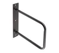 GTV Support d'étagère 22 x 23 cm - Noir mat I Retro Industrial Metal - Support mural pour étagère murale I PP-BELT-20M
