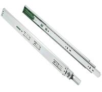 GTV Versalite Touch Pro - Lot de 2 glissières de tiroir, 45 x 450 mm, système de Rails Push-to-Open et Soft-Close, Rail télescopique, Guide-Billes, Charge maximale : 30 kg, 1 lot = 2 pièces