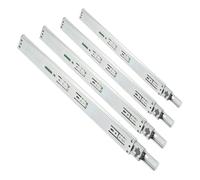 GTV Versalite Touch Pro - Lot de 8 glissières de tiroir, 45 x 300 mm, système de Rails Push-to-Open et Soft-Close, Rail télescopique, Guide-Billes, Charge maximale : 30 kg, 1 lot : 2 pièces