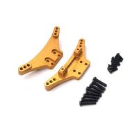 GTVNPOA Pièces De RC pour WLtoys 104009 1/12 12401 12402-A 12403 12404 12409 1/10 Supports D'amortisseurs Avant Arrière Métal Accessoires Voitures Télécommandées Mises Niveau Remplacements(Yellow)