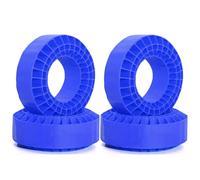 GTVNPOA RC Caoutchouc Pneus Compatible avec TRX4 pour SCX10 pour Capra 1/10 RC, Pièces De Mise À Niveau De Voiture, Accessoires 1.9 Pouces, Gel De Silice Souple, Anti-Mousse, Pneus 105x42mm(Blue)