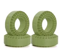 GTVNPOA RC Caoutchouc Pneus Compatible avec TRX4 pour SCX10 pour Capra 1/10 RC, Pièces De Mise À Niveau De Voiture, Accessoires 1.9 Pouces, Gel De Silice Souple, Anti-Mousse, Pneus 105x42mm(Green)