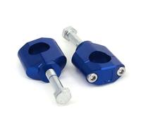 GTVRFLOKI Compatible avec CRF450RL 2019-2021 pour CR125R pour CR250R 2000-2007 Moto 28 Mm Guidon Fat Bar Risers Montage Pince Guidon Riser Rehausseurs Guidon Moto(Blue)