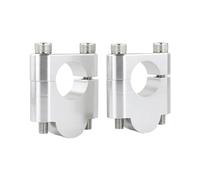 GTVRFLOKI Compatible avec Ducati pour Monster pour S2R 2006 2007 2008 2009 pour S4R 2002-2009 Support De Rehausseur De Guidon De Moto 7/8" 22 Mm avec Pince Rehausseurs Guidon Moto(Silver,30mm)
