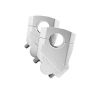 GTVRFLOKI Compatible avec R1200GS pour F850GS Guidon Riser Moto Guidon Fat Bar Riser Montage Pinces Adaptateur Accessoires Rehausseurs Guidon Moto(22mm Silver)