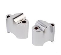 GTVRFLOKI Compatible avec Sportster pour XL1200 Forty-Eight 2010 2011 2012 2013 2014 2015 2016 2017 2018 2019 2020 Extension De Rehausseur De Guidon De Moto Rehausseurs Guidon Moto(Chrome)